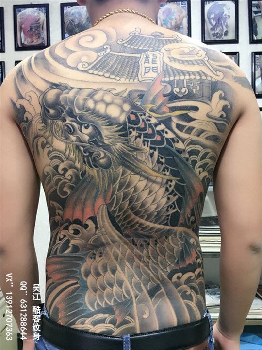 满背纹身图案-吴江酷客纹身 