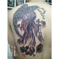 满背纹身图案-吴江酷客纹身 