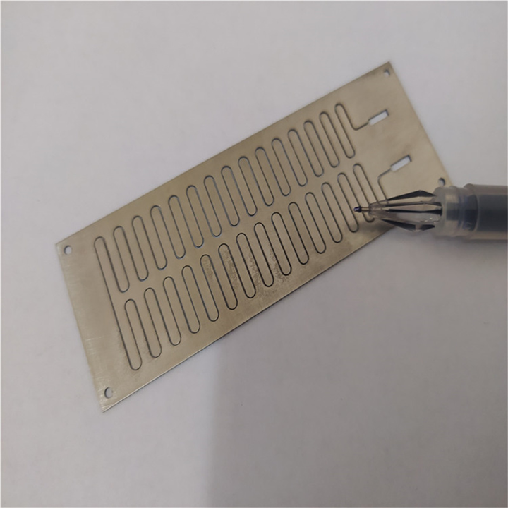 0.1mm不锈钢激光切割镍片激光打孔密集孔加工