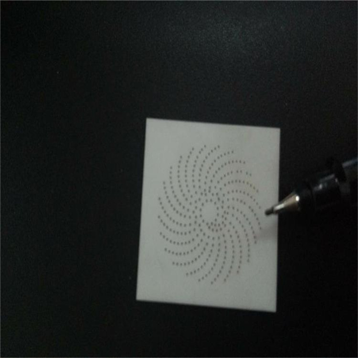 工业陶瓷基板激光切割氧化铍陶瓷精密打孔盲孔盲槽加工