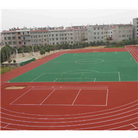 新疆和田塑胶跑道材料|新疆巴音郭楞塑胶球场 