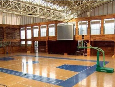 新疆篮球场运动木地板|新疆吐鲁番室内田径场案例 
