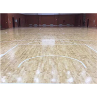 新疆乌鲁木齐篮球馆木地板翻新 