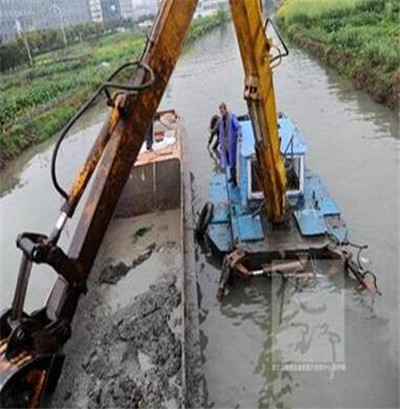 水上清淤挖掘机租赁公司|河道清淤需要什么资质 