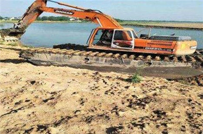 水上挖机出租|建筑、地下工程清淤 