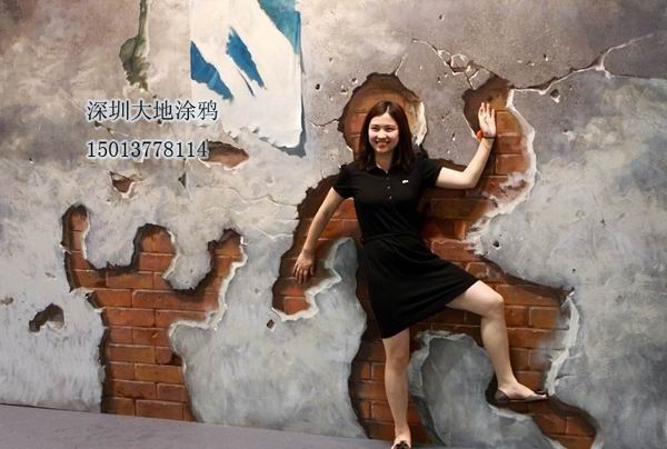 深圳墙绘涂鸦设计&深圳3D画之作&深圳墙绘