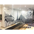 办公室前台壁画-1#深圳手绘墙*深圳墙绘壁画公司 