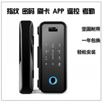 玻璃门指纹密码刷卡锁1
