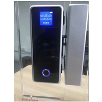 玻璃门指纹密码刷卡锁