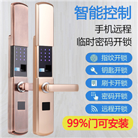 滑盖wifi远程智能指纹锁 