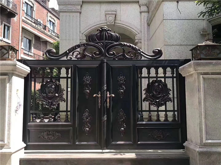 惠州高档铝艺大门定制 