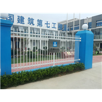 深圳工业园围墙护栏 铁艺栏杆定做 