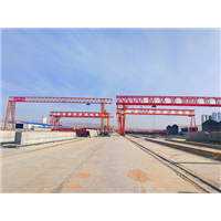 福建漳州龙门吊出租厂家花架调试成功 