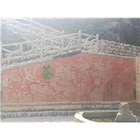 01）雕塑文化墙