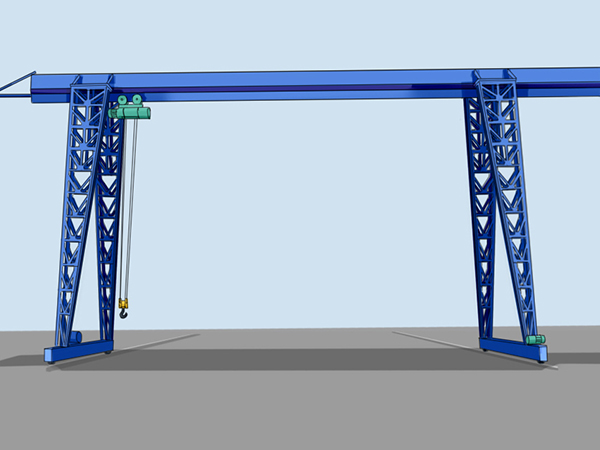 云南曲靖龙门吊出租厂家上包下花单梁门式起重机性能特点