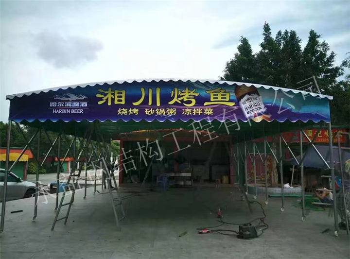 东莞大排档伸缩棚生产厂家