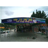 东莞大排档伸缩棚生产厂家