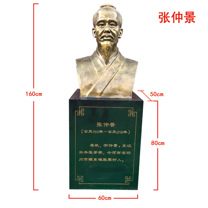 张仲景半身像雕塑摆件 