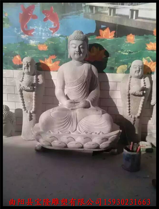 仿古佛像青石做旧佛像大理石雕刻佛像观音像
