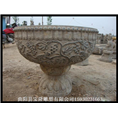 青石雕刻鱼缸仿古鱼缸仿古雕刻石雕鱼缸