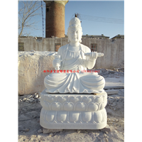 汉白玉观音像石雕释迦摩尼佛像寺院供奉摆件