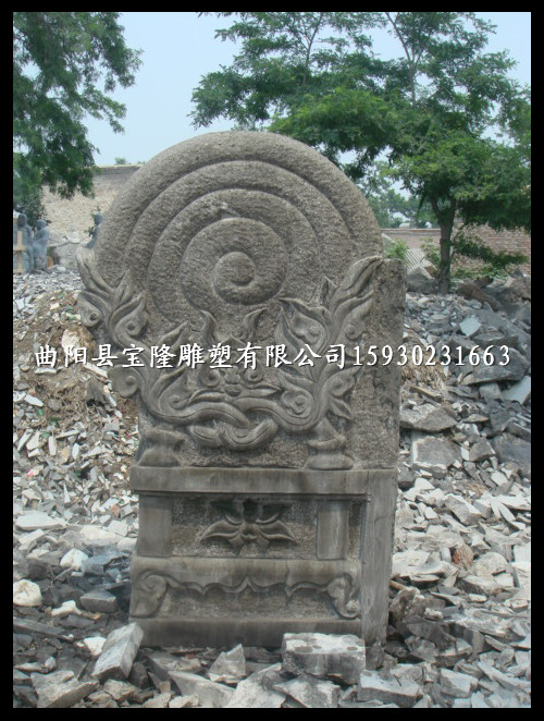 青石做旧门墩石雕门墩仿古抱鼓石雕花门墩