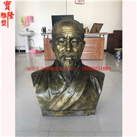 玻璃钢仿铜古代名医华佗葛洪雕像中医馆摆件