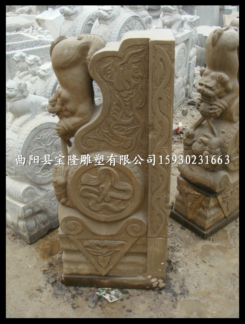 仿古门墩石雕门墩青石做旧门墩石雕抱鼓石石鼓