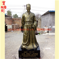 玻璃钢古代名医李时珍华佗雕像艾灸馆摆件