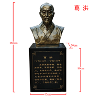 **名医葛洪雕塑摆件 