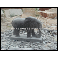 青石雕刻象石雕大象招财象汉白玉大象