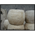 仿古老石墩石头柱墩仿古雕花柱墩石雕鼓墩