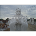 石雕孔子汉白玉校园雕塑历史名人雕像摆件