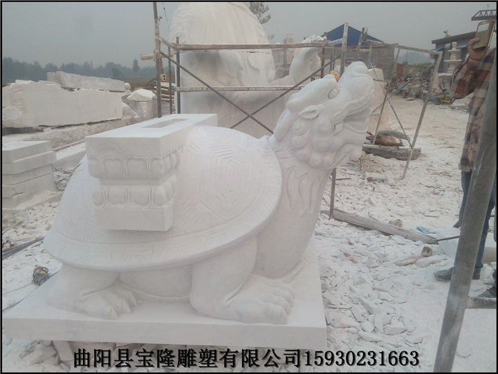 汉白玉龟驮石碑雕塑厂家石雕石碑雕刻龟