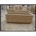 仿古石雕鱼缸石头鱼缸青石鱼缸石雕花盆厂家