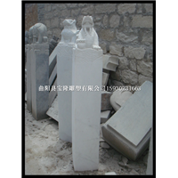 汉白玉拴马桩仿古四方神兽拴马桩拴马石