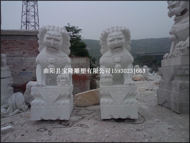 汉白玉狮子石雕狮子天安门狮子辟邪狮子雕塑