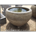 大理石雕刻鱼缸石雕鱼缸仿古石雕花盆养鱼池