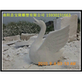 曲阳石雕厂家汉白玉石雕天鹅雕刻天鹅喷水 