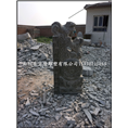 仿古做旧抱鼓石青石雕刻门墩兽头门墩石鼓