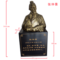 张仲景半身像雕像摆件 