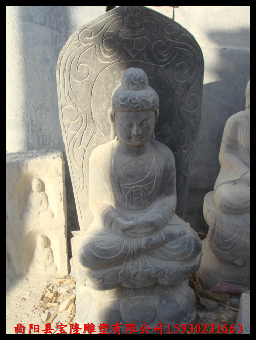 仿古佛像石雕佛像青石做旧佛像石雕站佛像