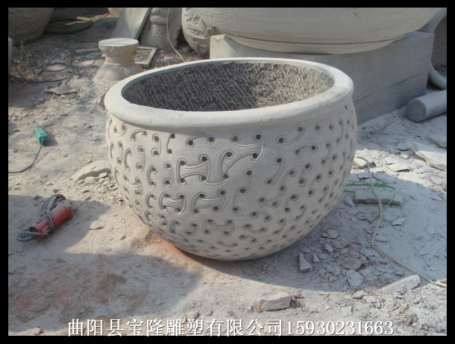 仿古雕刻仿古鱼缸雕刻鱼缸石雕鱼缸养鱼池