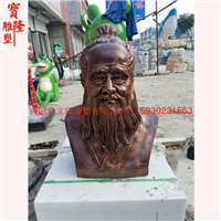 孙思邈雕塑像玻璃钢仿铜名医半身雕像摆件