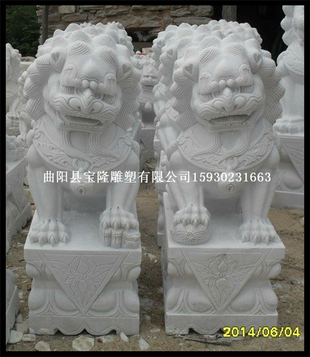 天安门石狮子石雕狮子汉白玉石蹲狮子狮子