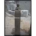 仿古佛像拴马桩佛像拴马柱青石做旧拴马桩石柱