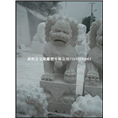 石雕狮子雪花白镇宅狮子大理石雕刻狮子雕塑