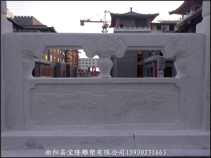 汉白玉雕刻栏杆汉白玉升旗台栏杆石雕栏杆