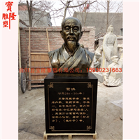 仿铜葛洪雕像李时珍雕塑华佗扁鹊中医馆摆件