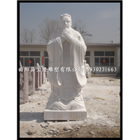 汉白玉孔子肖像石雕孔子雕像古代名人雕像